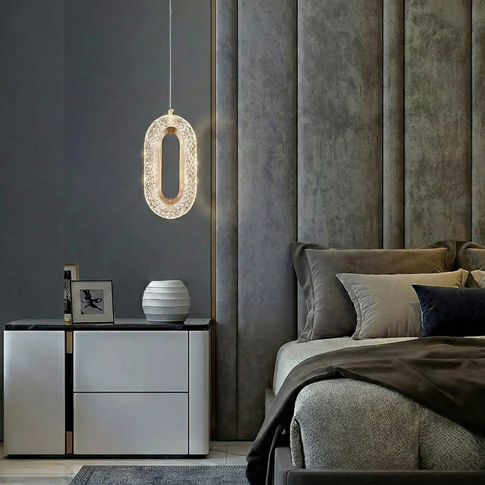 Crystal Glow Pendant Light