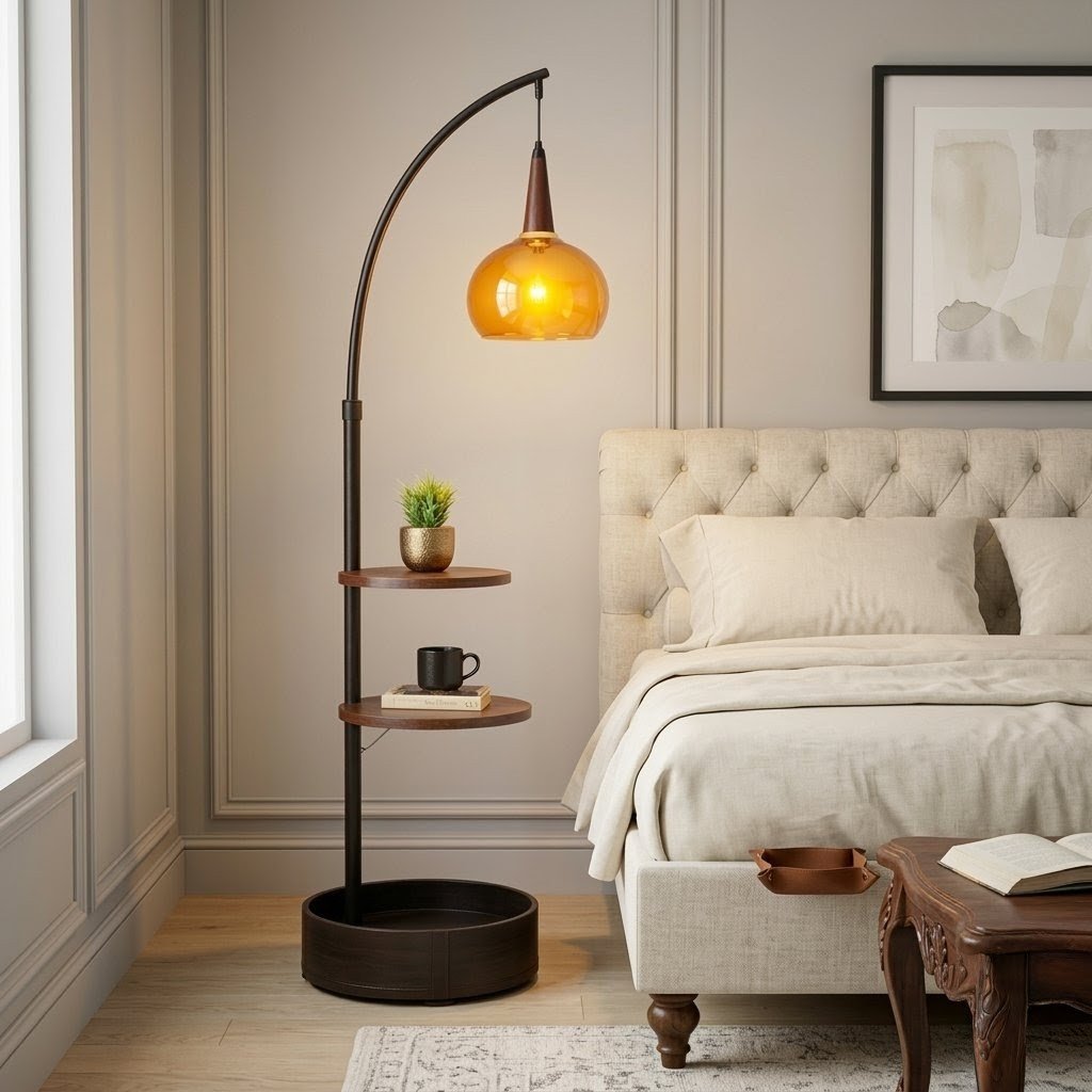 Orange Empress Floor Lamp