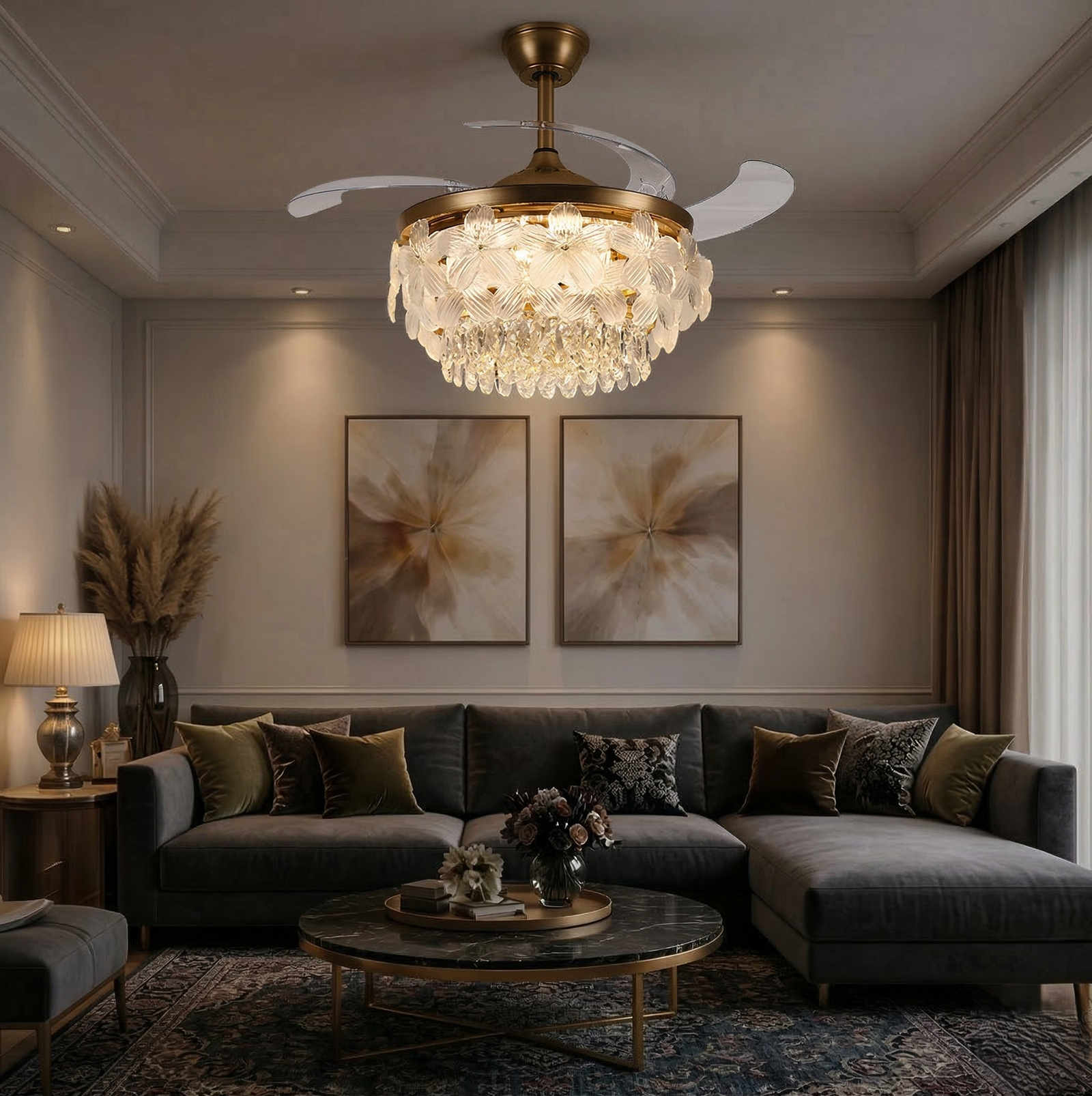 Orbis Chandelier Fan
