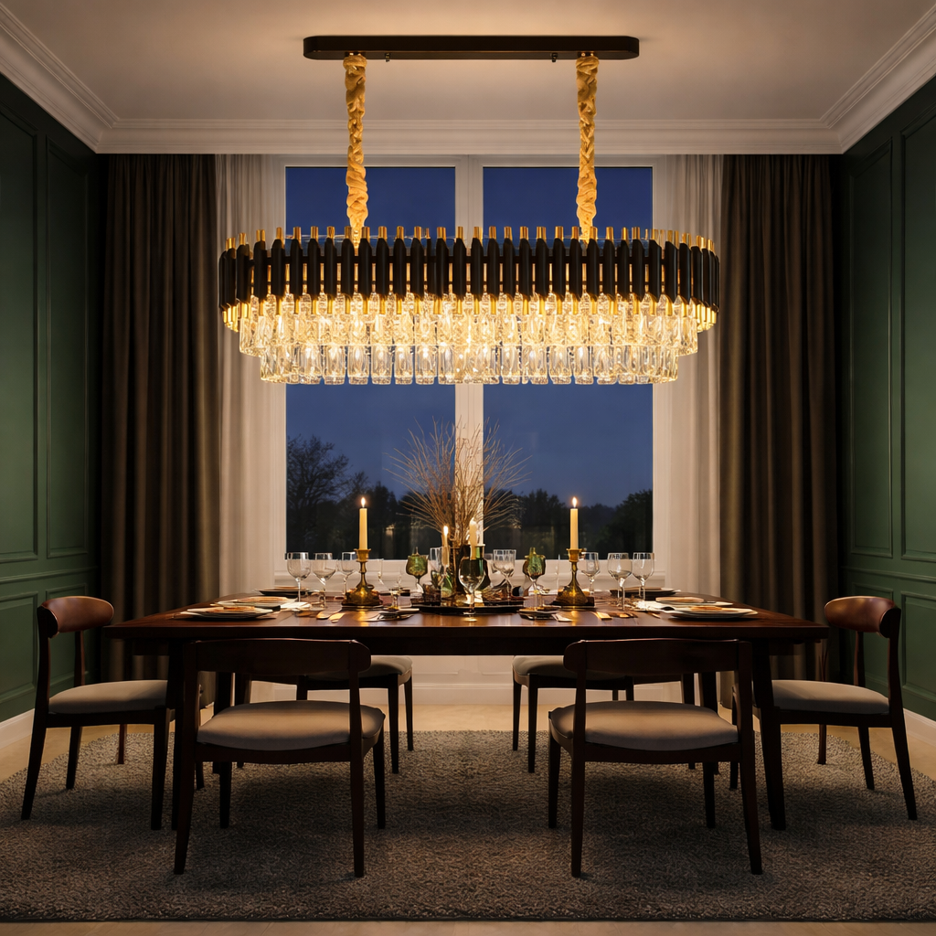 Eclipse Crystal Dining Chandelier