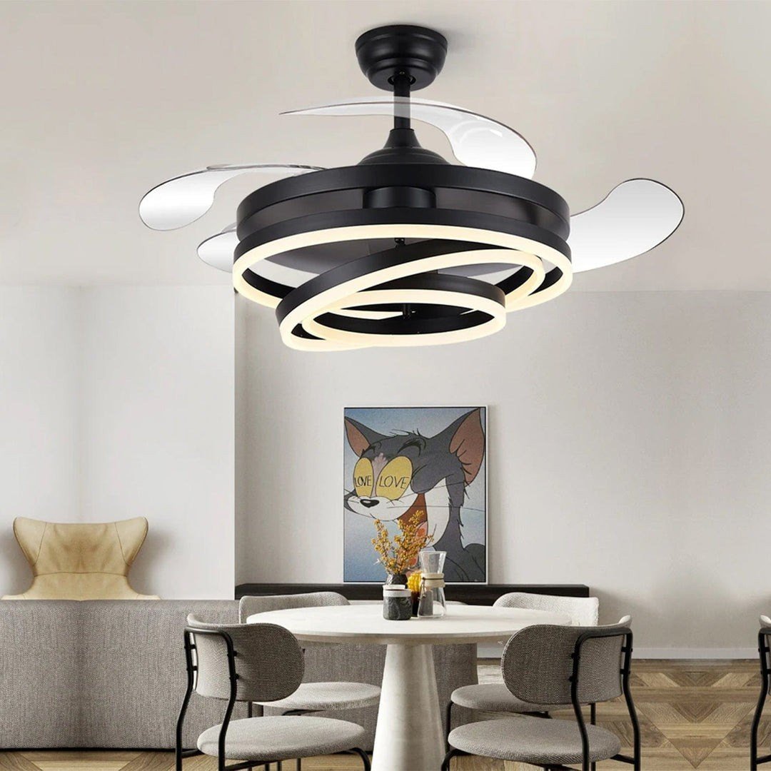 Black Glimmer Blade Ceiling Fan