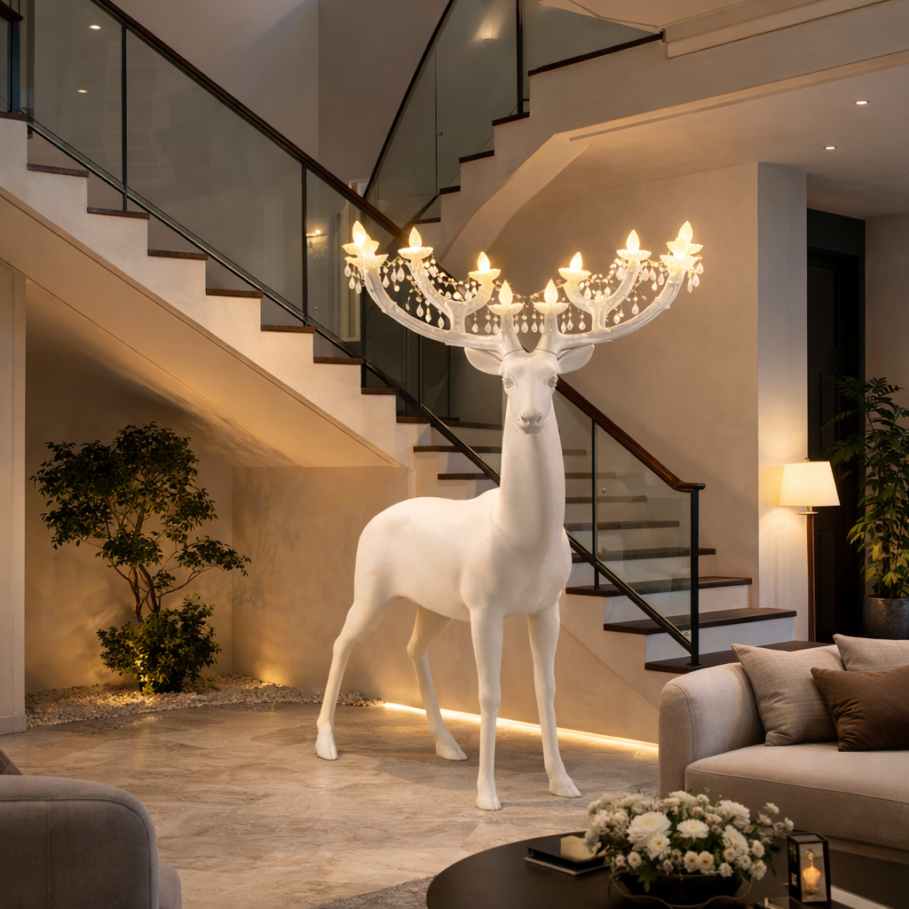AntlerGlow Designer Sculpture