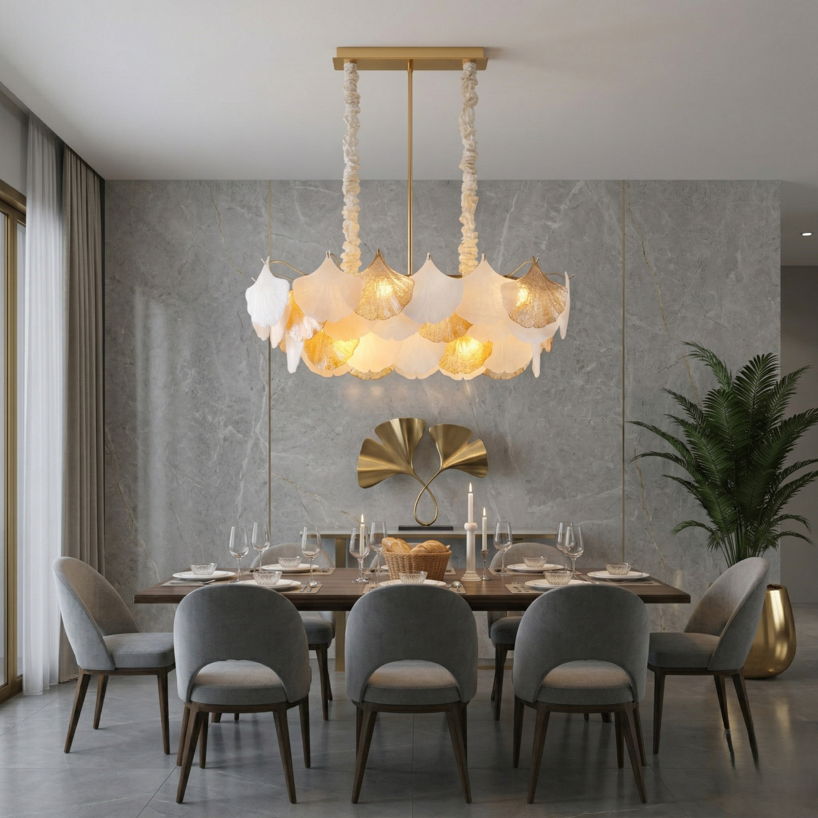 Whispering Leaves Dining Chandelier